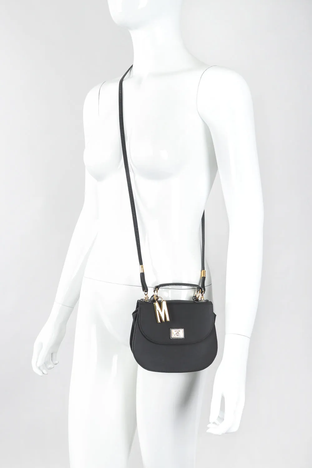 1990s Mini Nylon Crossbody Saddle Bag