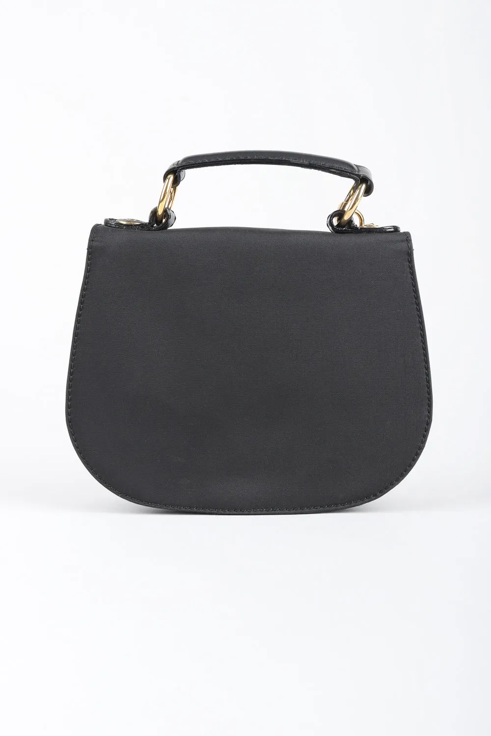 1990s Mini Nylon Crossbody Saddle Bag