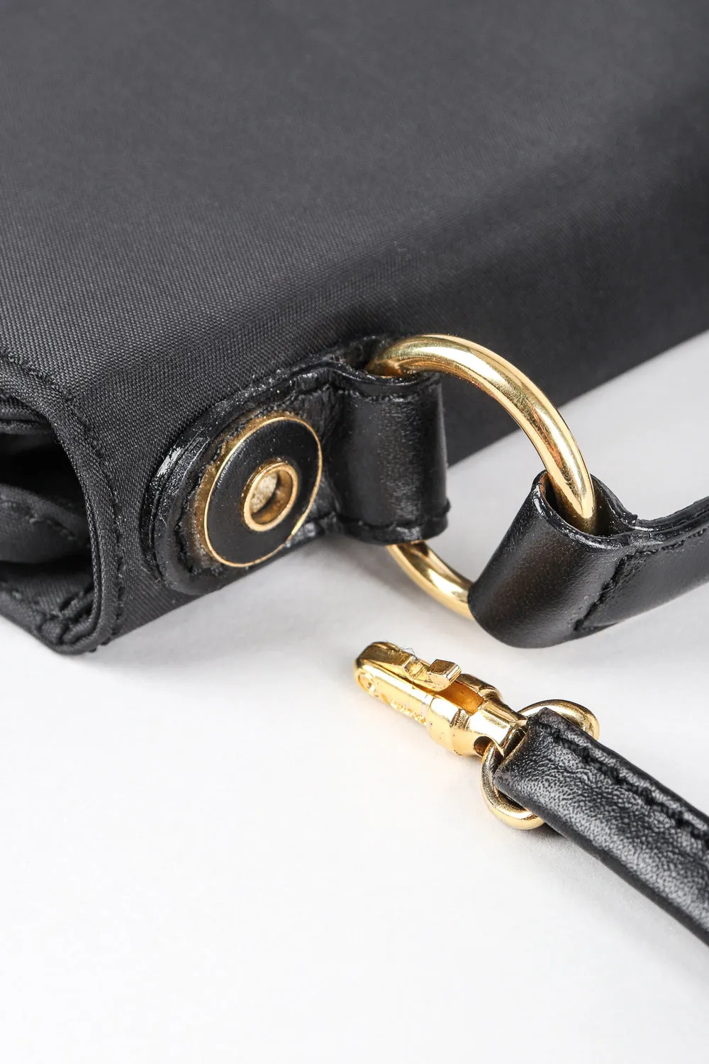 1990s Mini Nylon Crossbody Saddle Bag