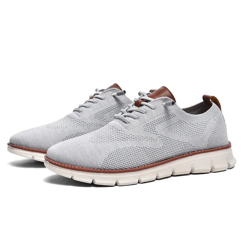 2025 Men Sneakers Plus Size Trendy British Style Summer Breathable Soft Male Sports Shoes