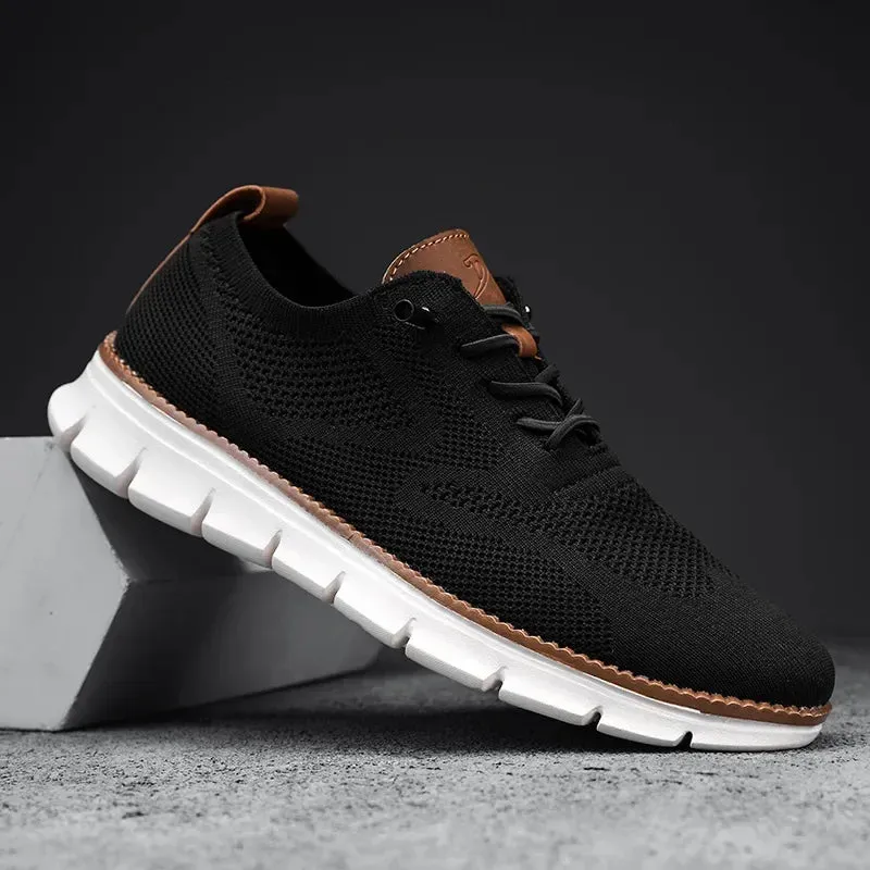 2025 Men Sneakers Plus Size Trendy British Style Summer Breathable Soft Male Sports Shoes