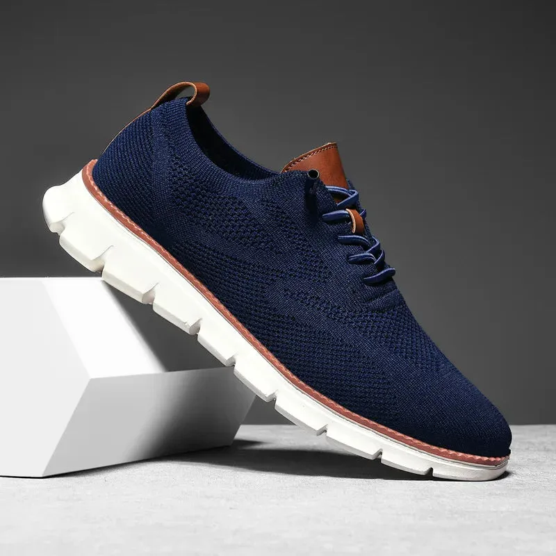 2025 Men Sneakers Plus Size Trendy British Style Summer Breathable Soft Male Sports Shoes