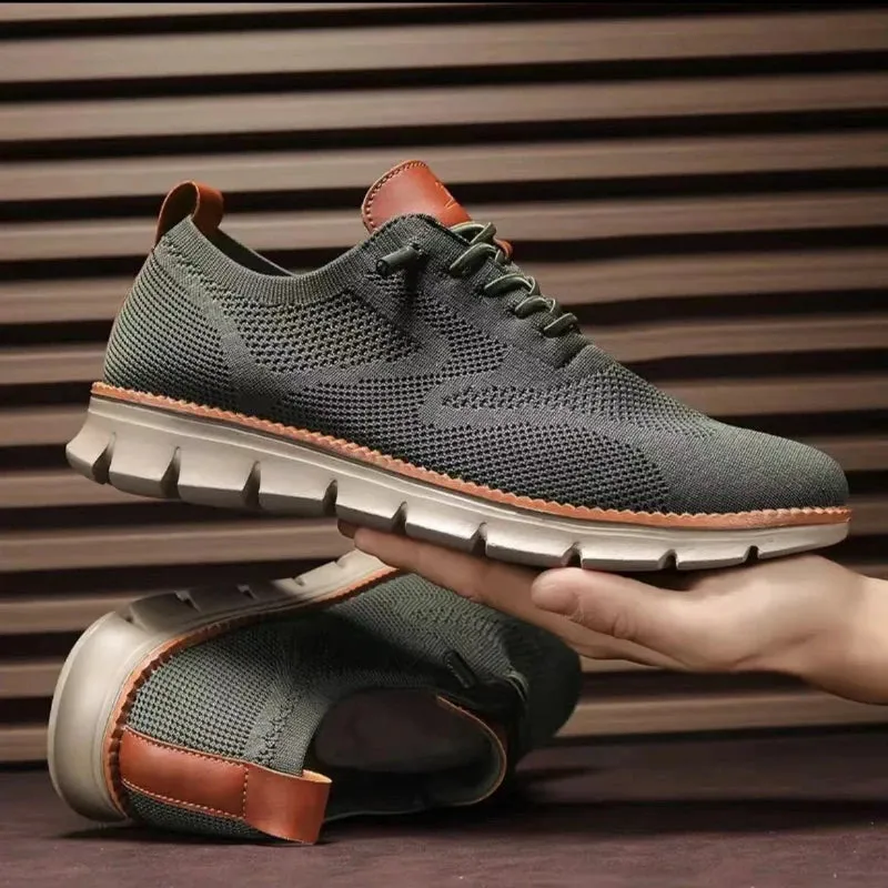 2025 Men Sneakers Plus Size Trendy British Style Summer Breathable Soft Male Sports Shoes