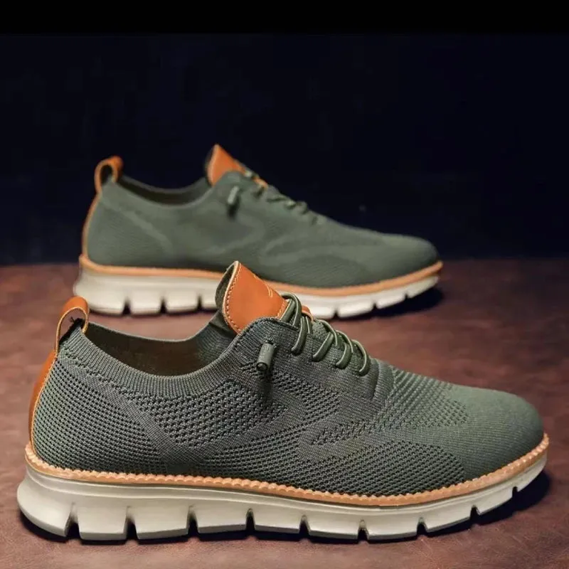 2025 Men Sneakers Plus Size Trendy British Style Summer Breathable Soft Male Sports Shoes