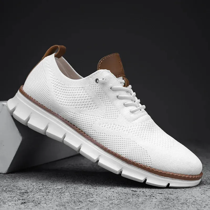 2025 Men Sneakers Plus Size Trendy British Style Summer Breathable Soft Male Sports Shoes