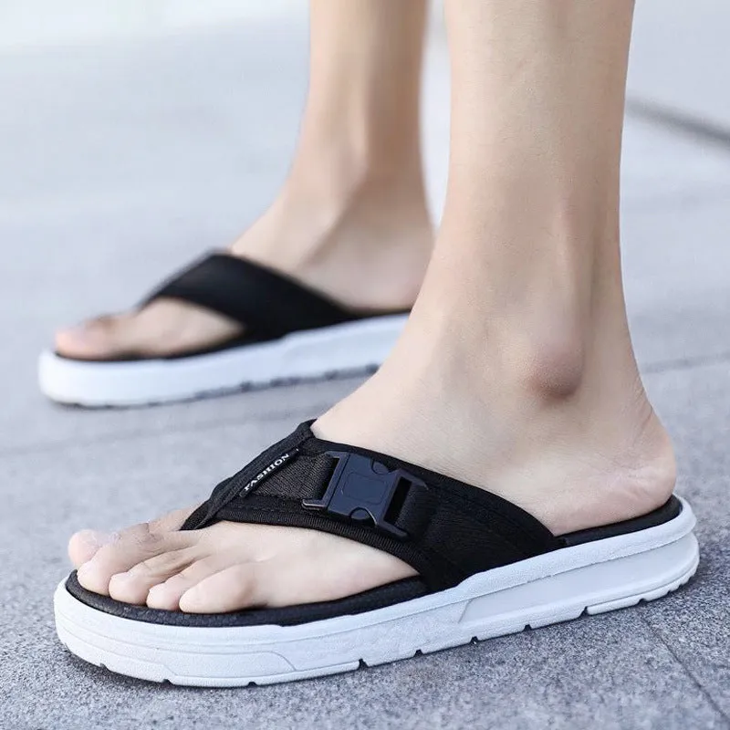 2025 Men’s Flip-Flops – Trendy Non-Slip Beach Slippers