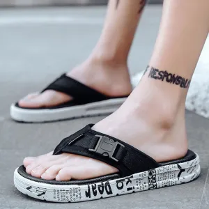 2025 Men’s Flip-Flops – Trendy Non-Slip Beach Slippers