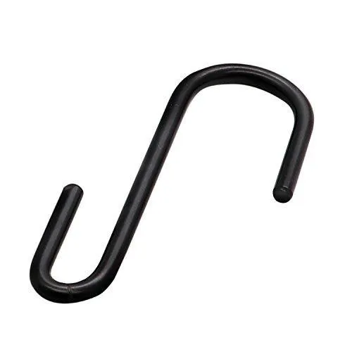 30 Pack Esfun Heavy Duty S Hooks Black S Shaped Hooks Hanging Hangers Pan Pot Holder Rack Hooks for Kitchenware Spoons Pans Pots Utensils Clothes Bags Towels Plants …