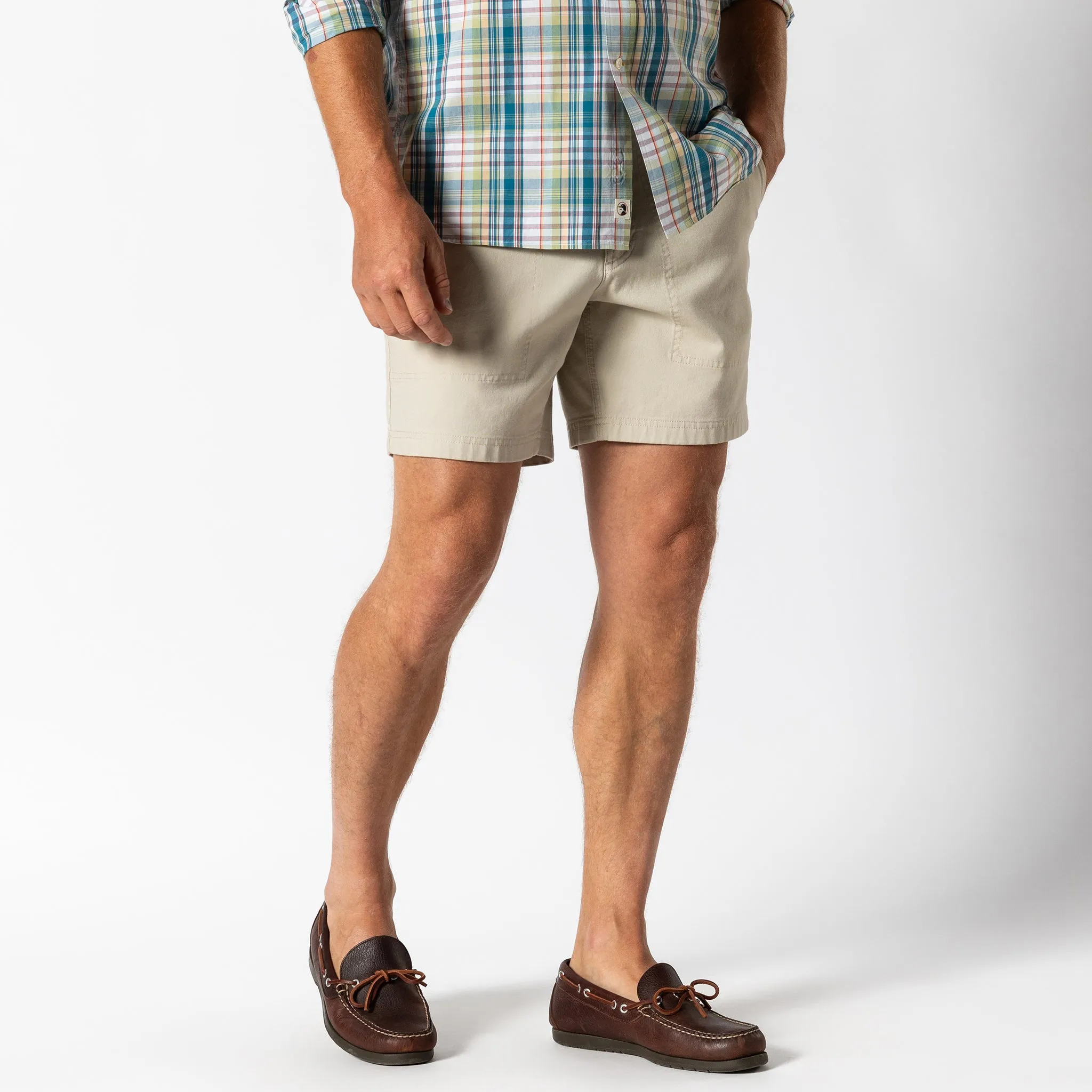 7" Canvas Camp Short - Stone