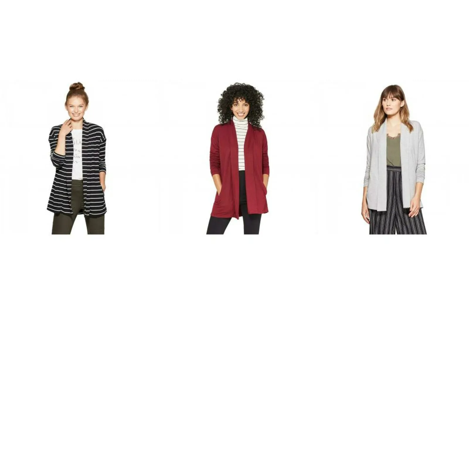 A New Day Women's French Terry Knit Open Cardigan Blazer