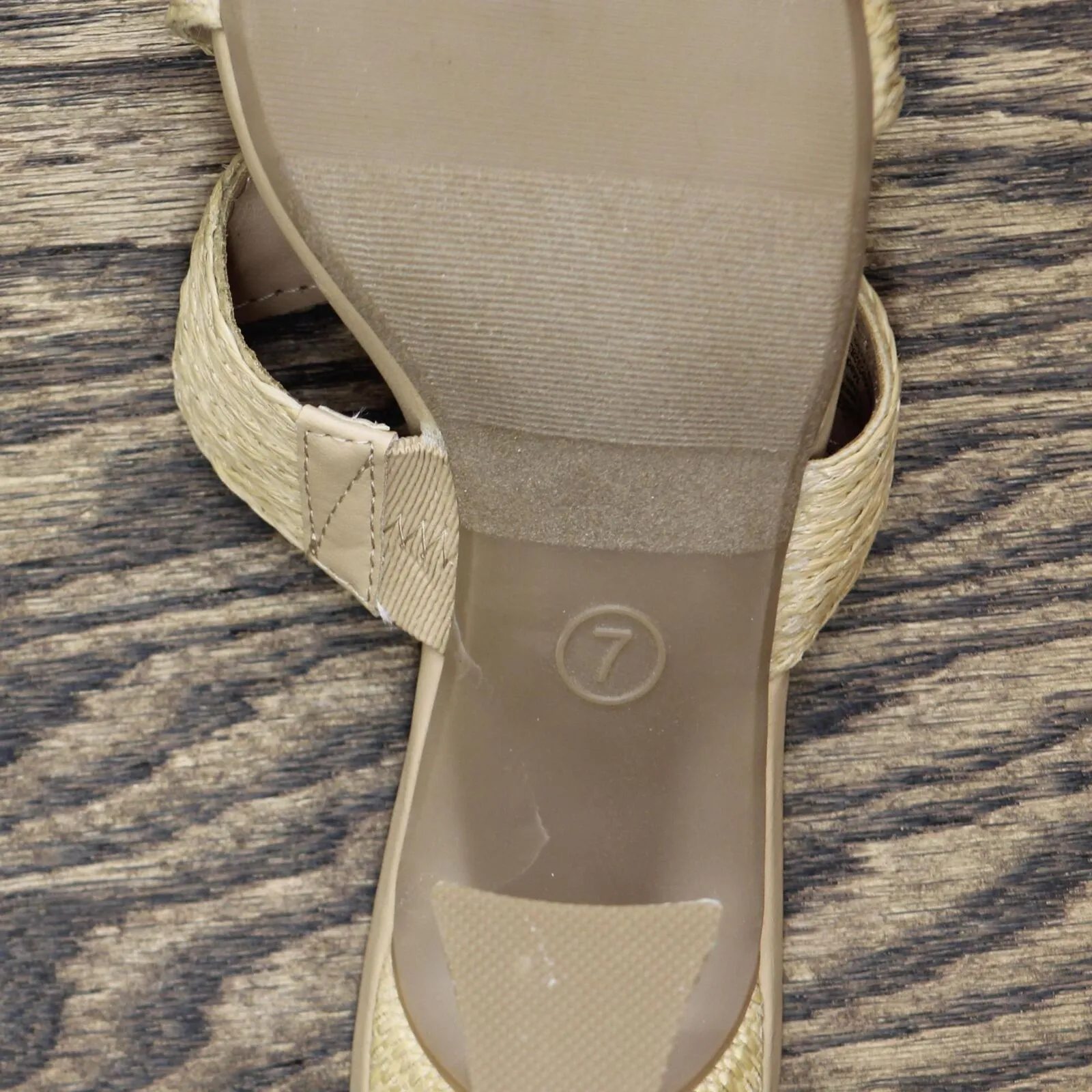 A New Day Women's Tia Mule Heels 89530591 Beige Brown 7M