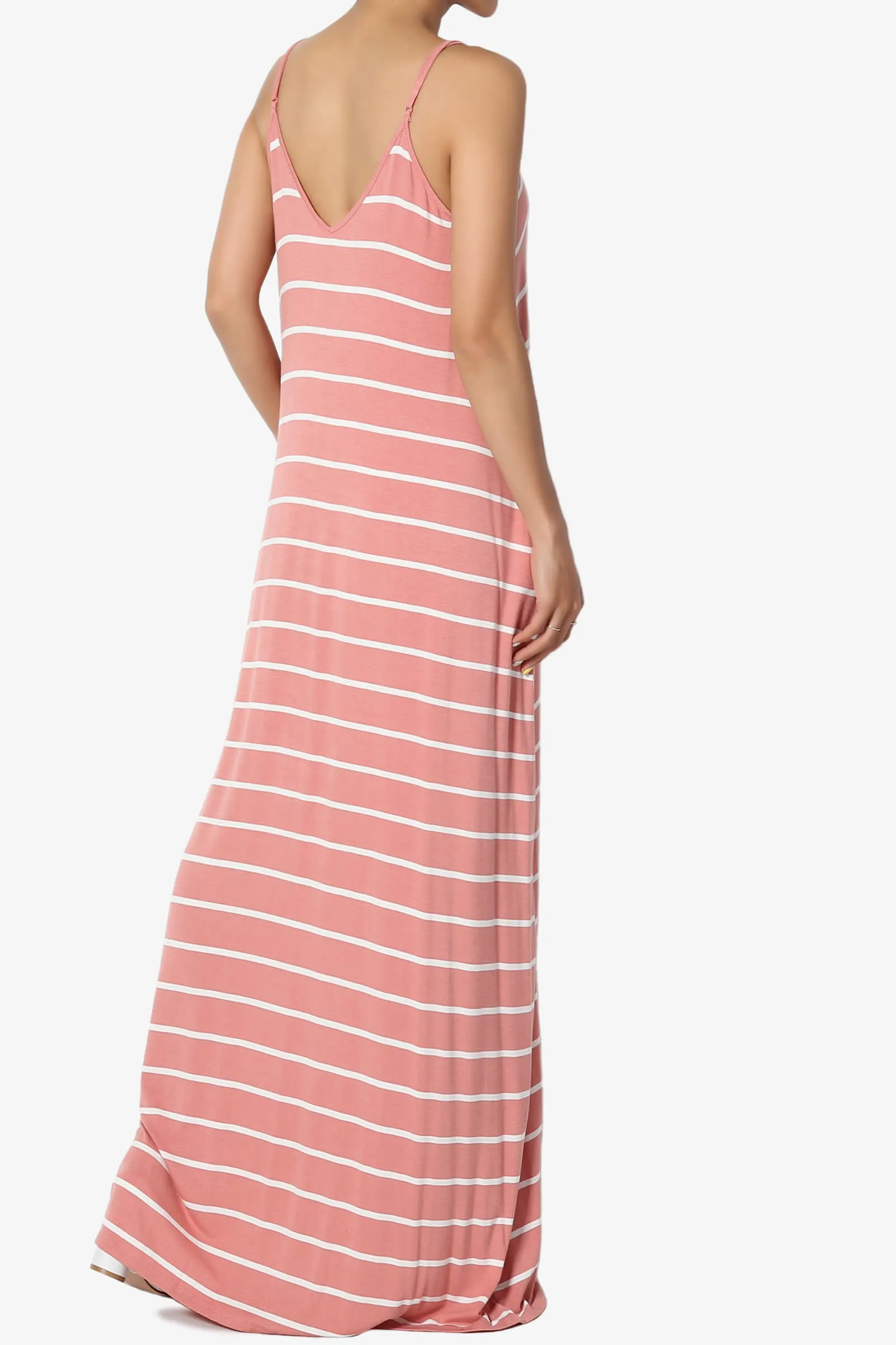 Adilette Striped Cami Maxi Dress PLUS