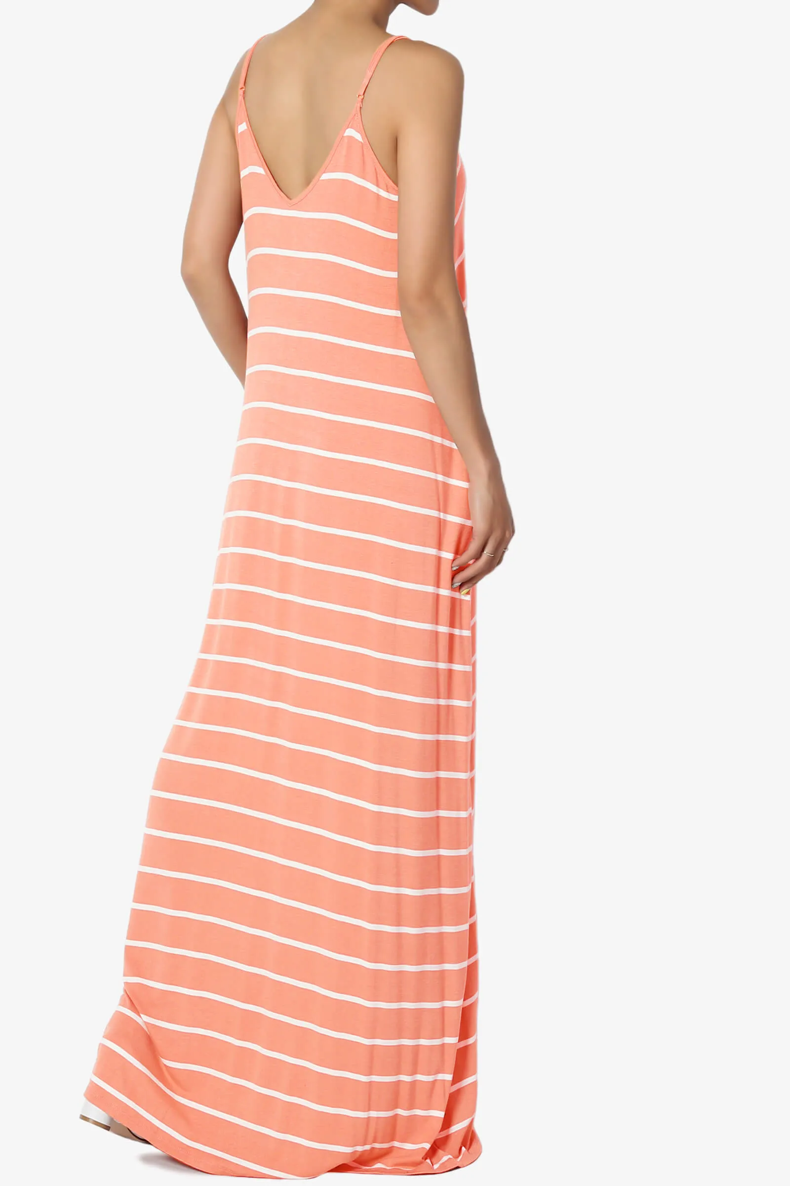 Adilette Striped Cami Maxi Dress PLUS
