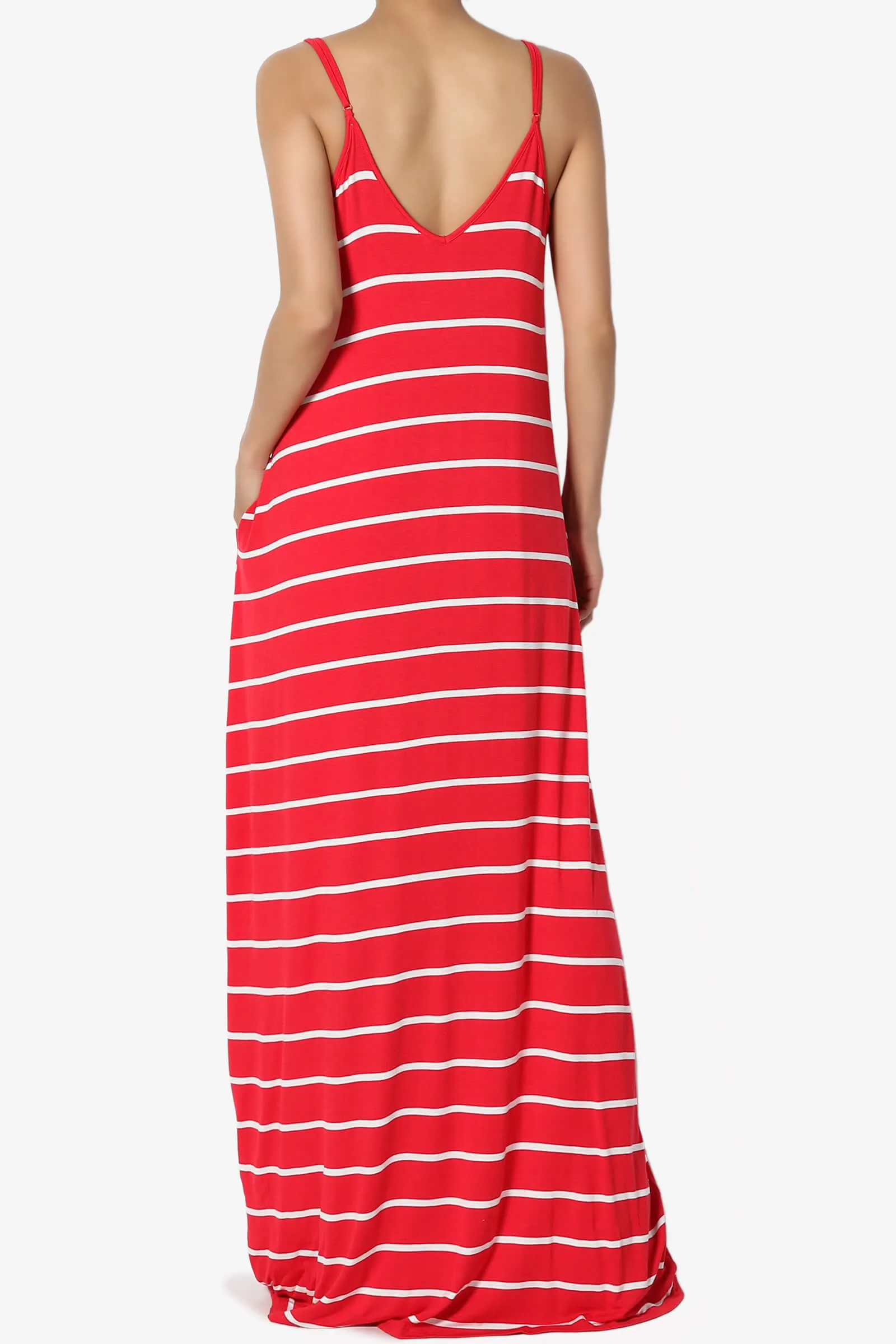 Adilette Striped Cami Maxi Dress PLUS