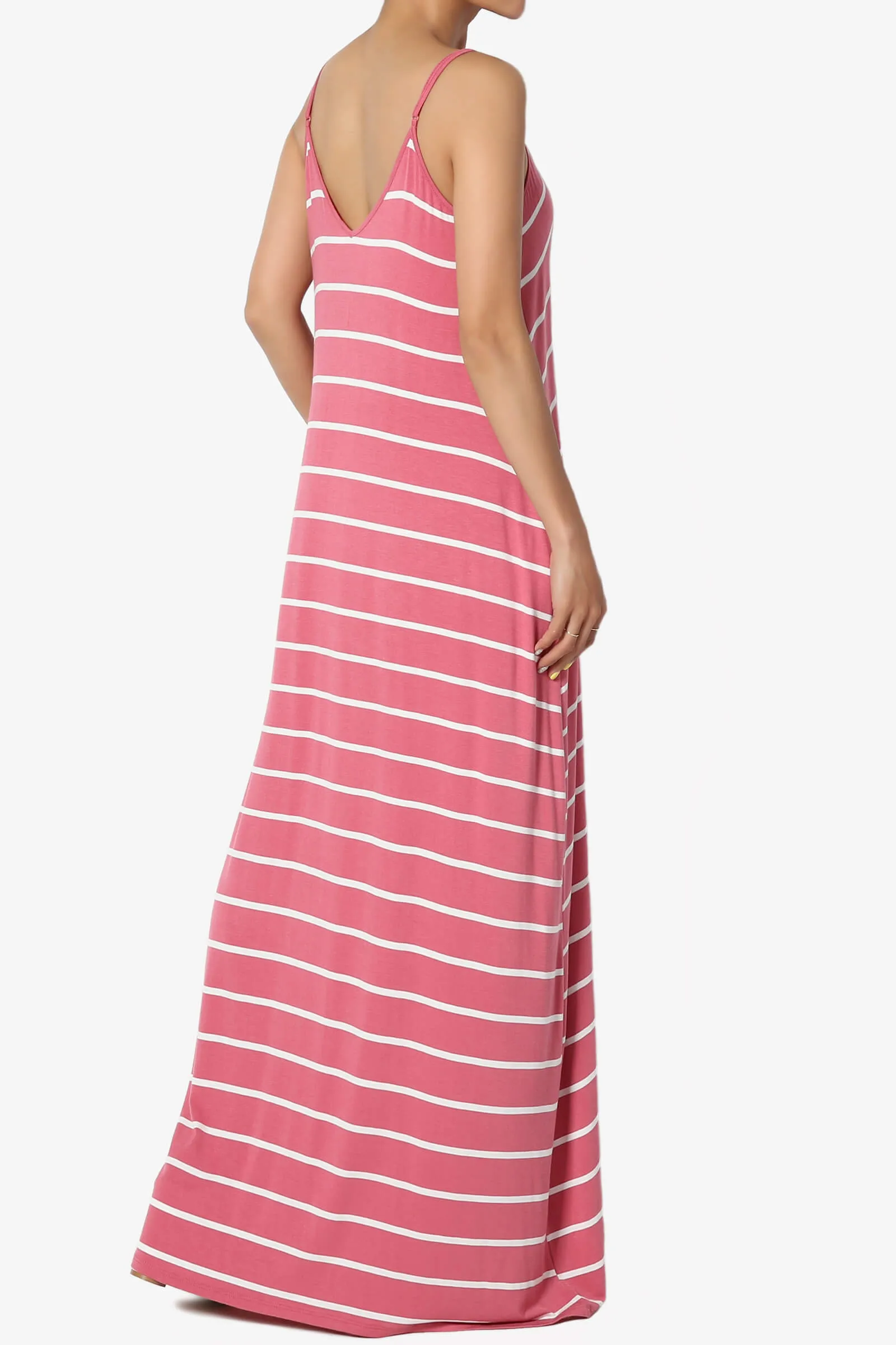 Adilette Striped Cami Maxi Dress PLUS