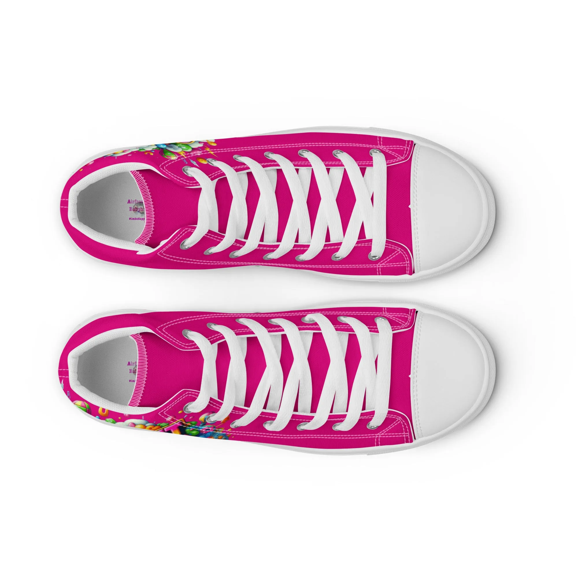Airfros And Babyhairs Content Creator Hightop Canvas Shoes