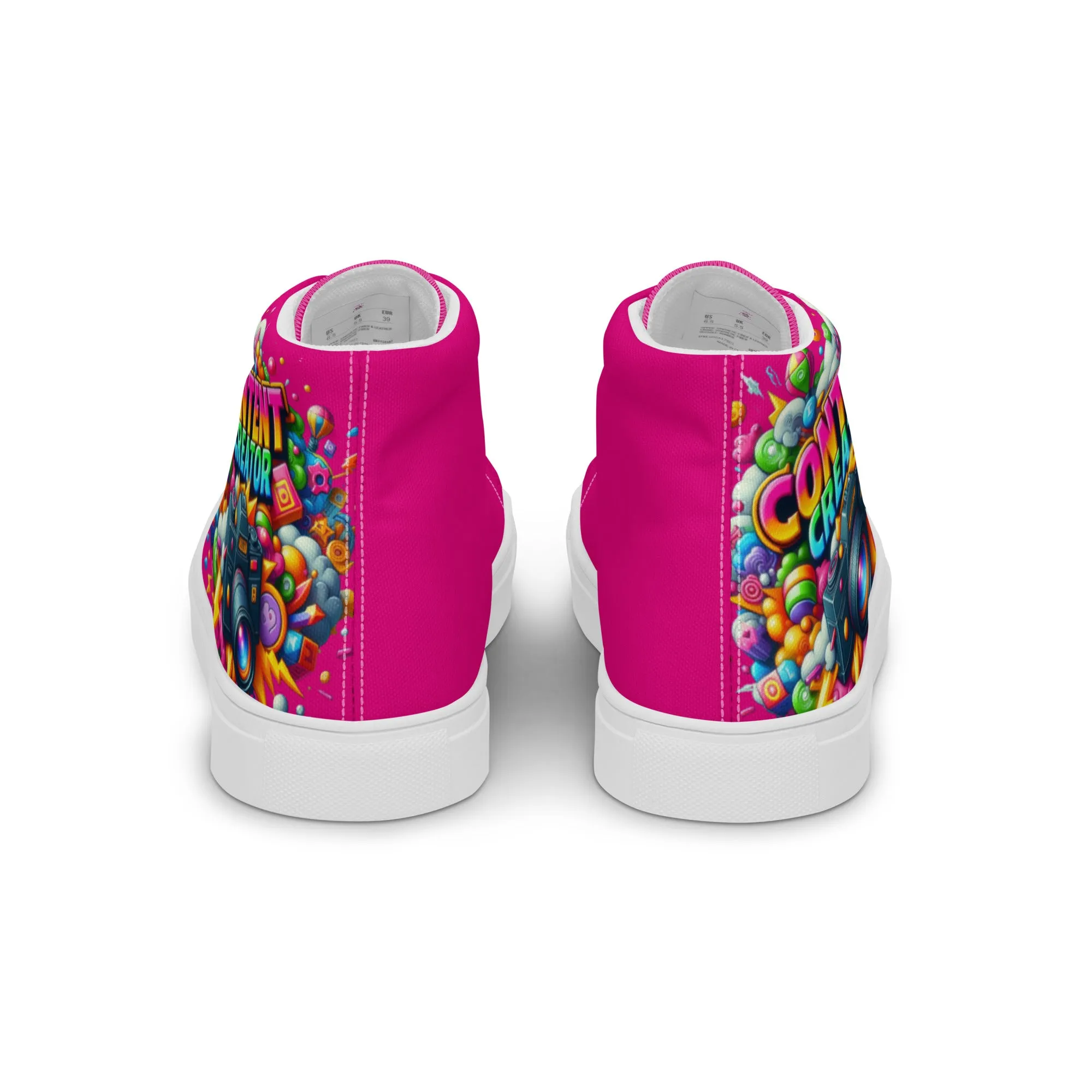 Airfros And Babyhairs Content Creator Hightop Canvas Shoes