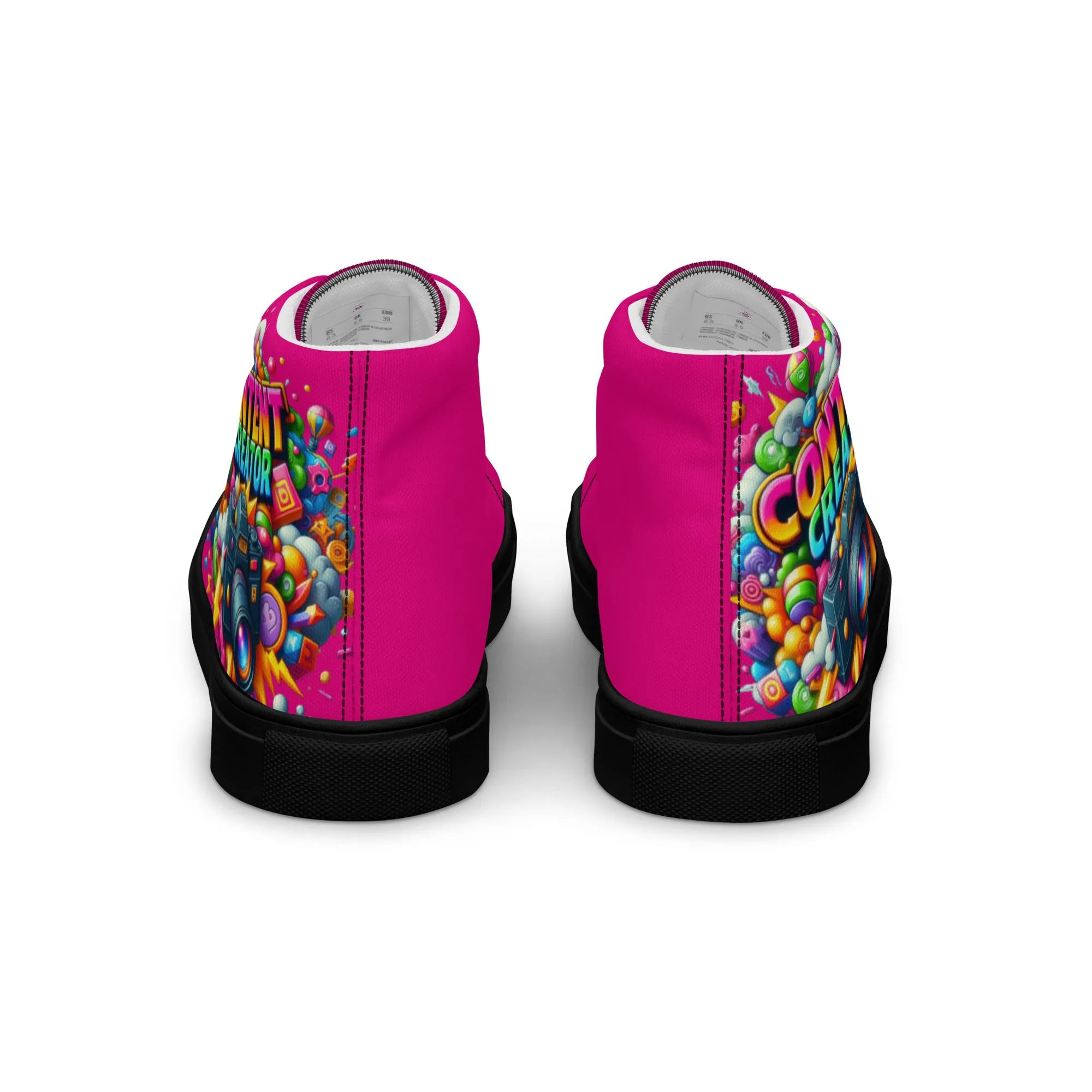 Airfros And Babyhairs Content Creator Hightop Canvas Shoes