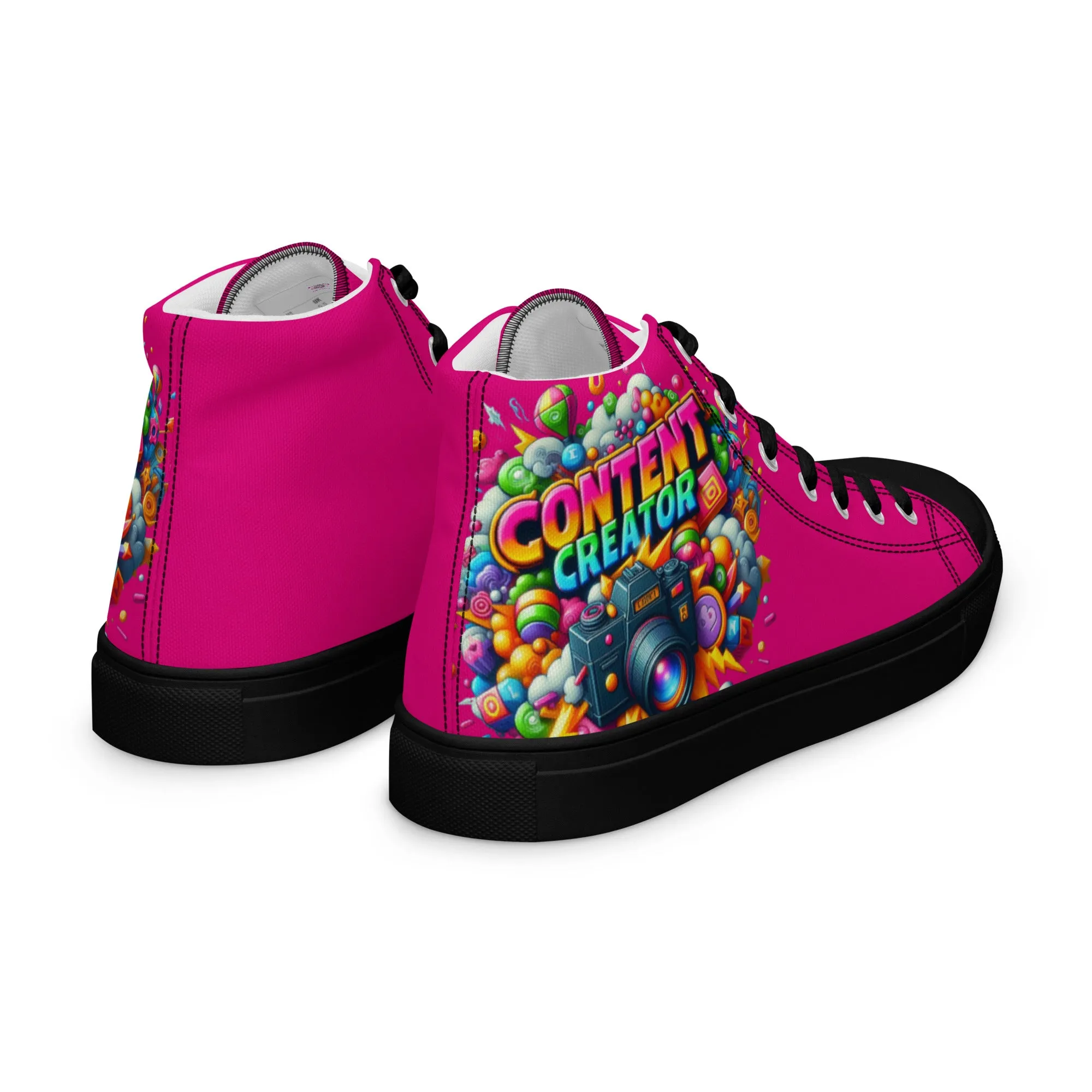 Airfros And Babyhairs Content Creator Hightop Canvas Shoes