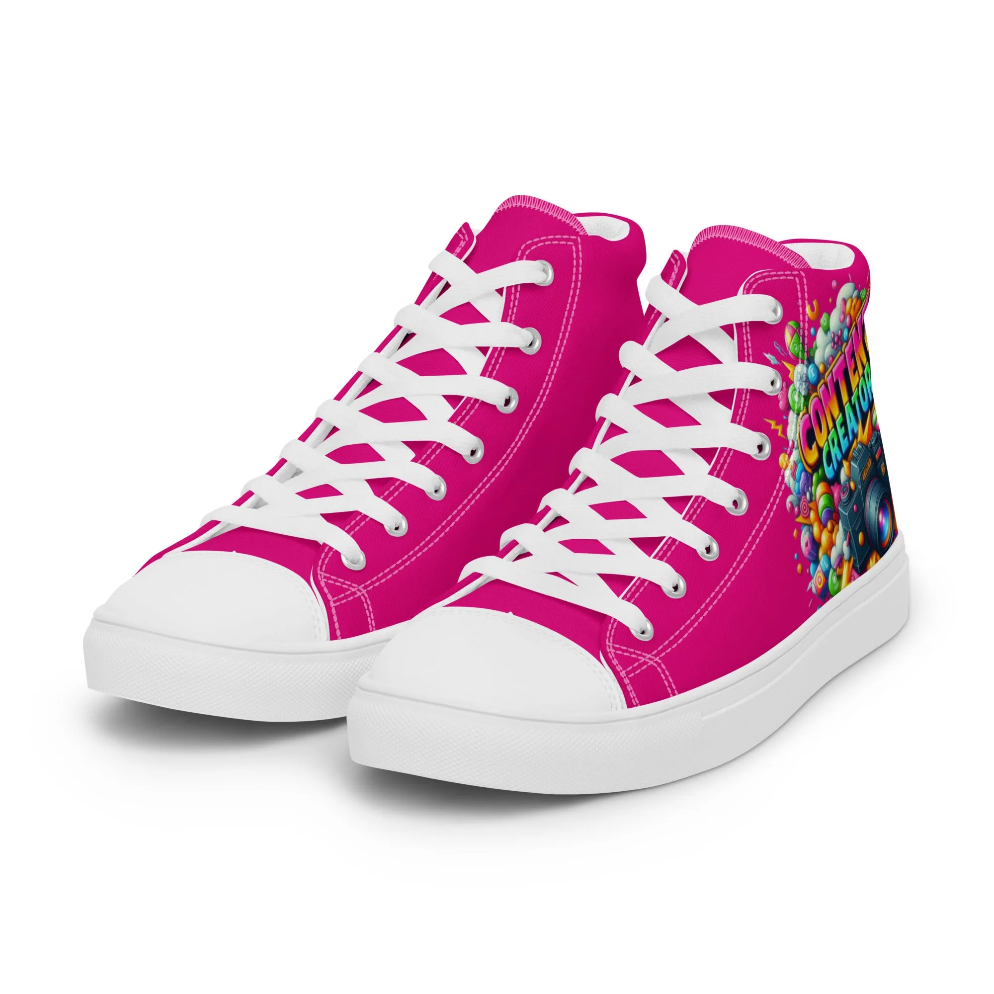 Airfros And Babyhairs Content Creator Hightop Canvas Shoes