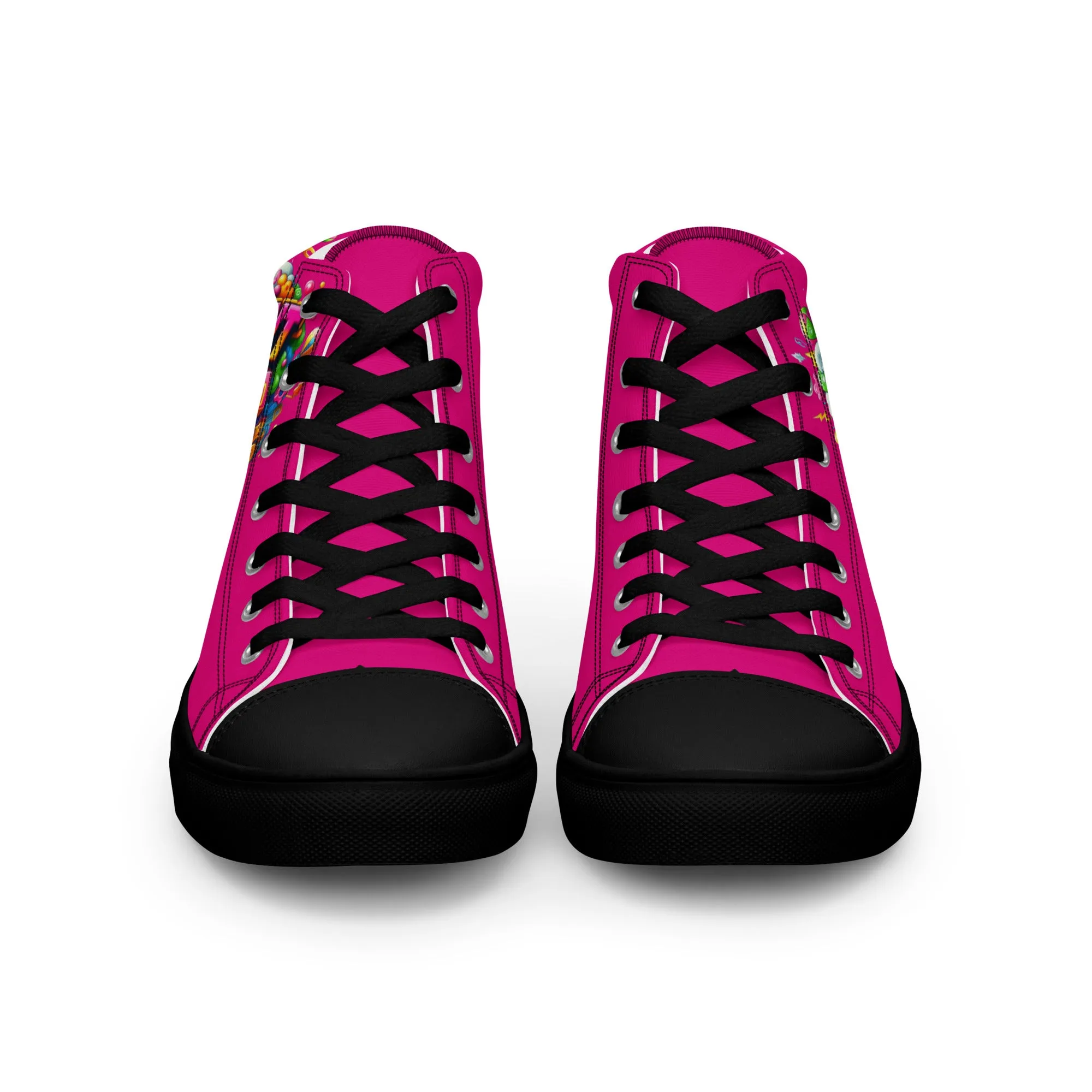 Airfros And Babyhairs Content Creator Hightop Canvas Shoes