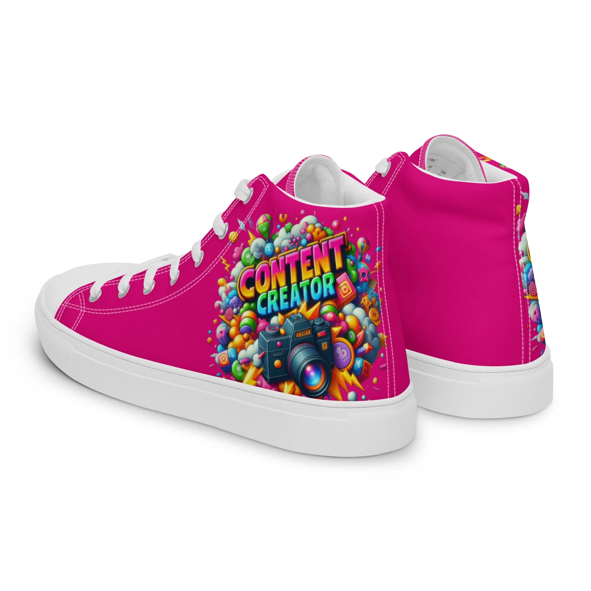 Airfros And Babyhairs Content Creator Hightop Canvas Shoes