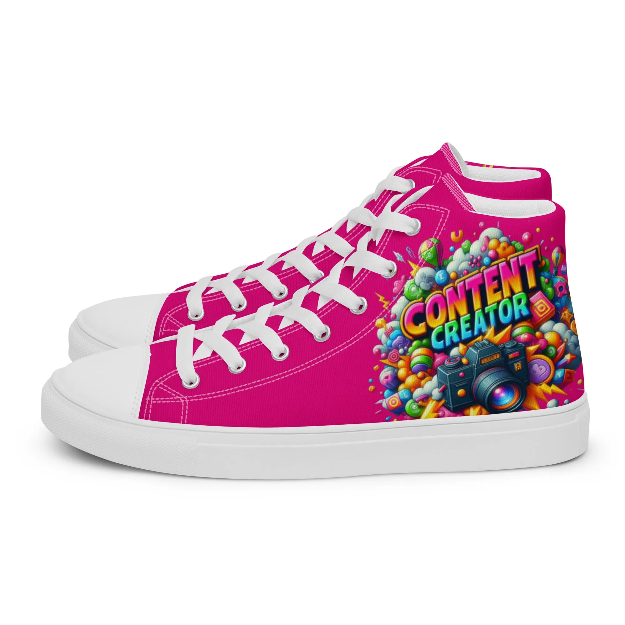 Airfros And Babyhairs Content Creator Hightop Canvas Shoes