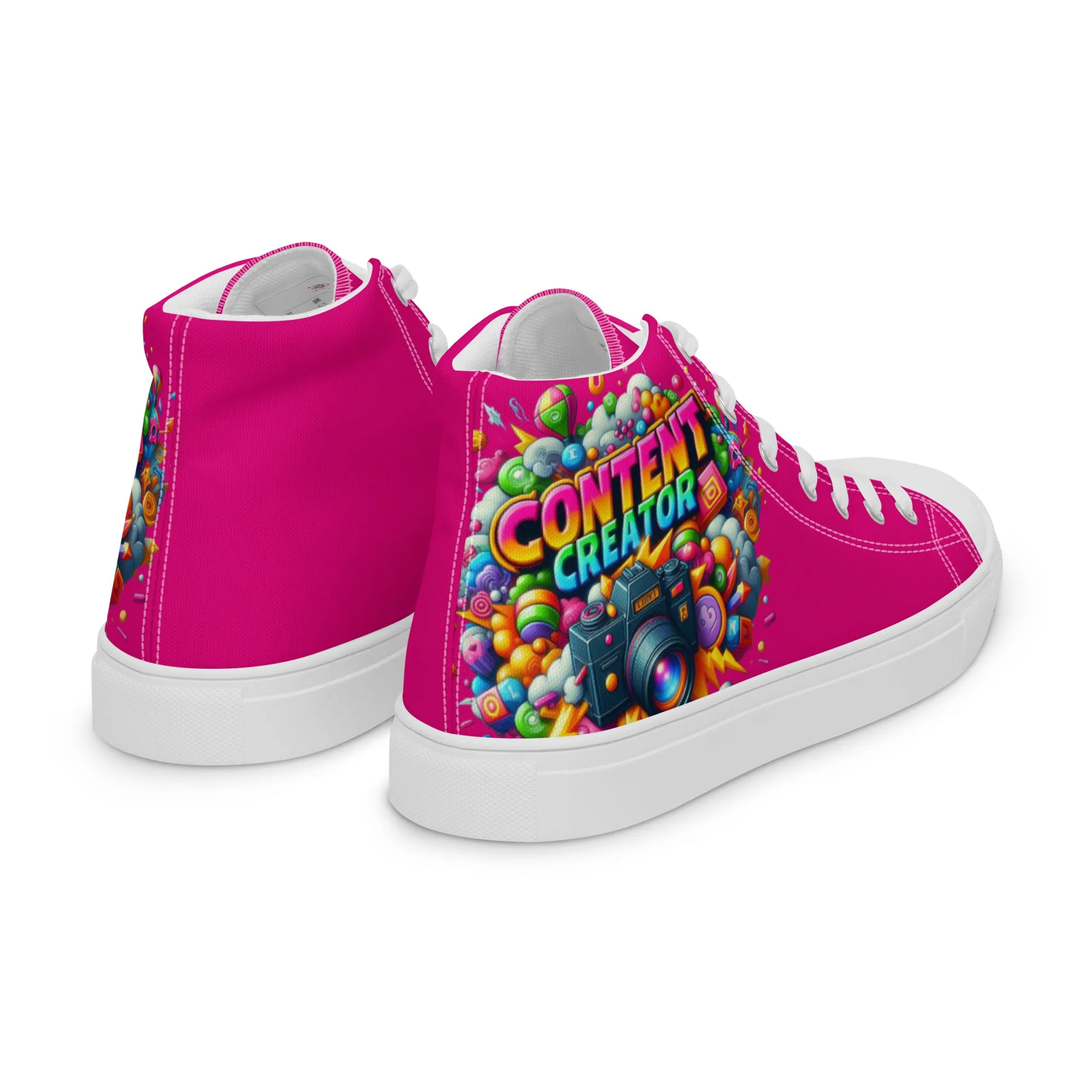 Airfros And Babyhairs Content Creator Hightop Canvas Shoes