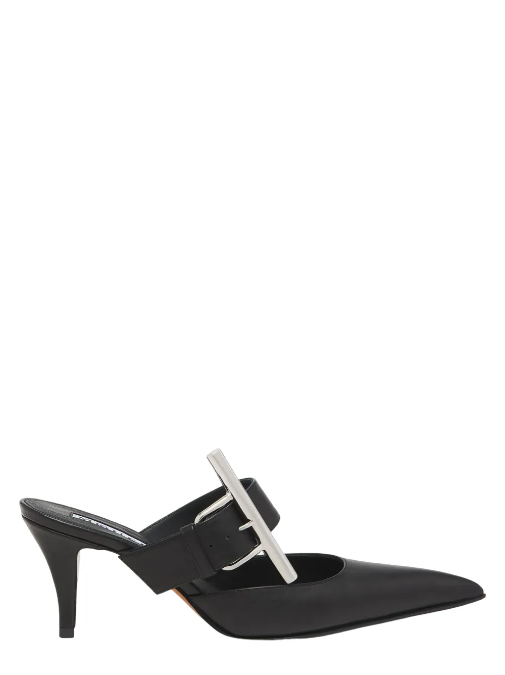 Alexander McQueen Leather Francisco Birdee Mule in Black