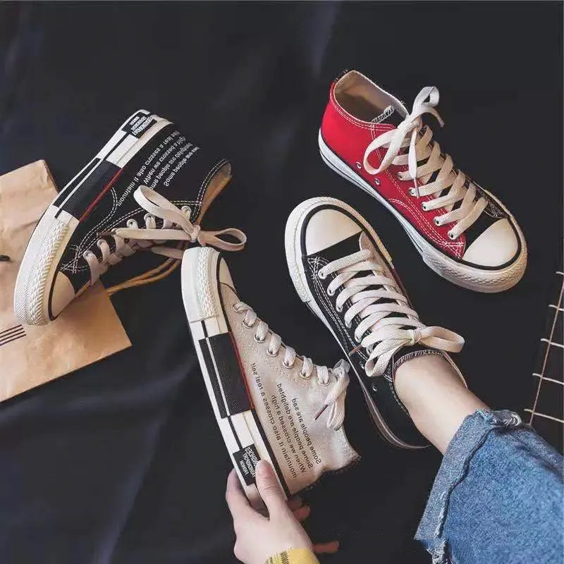 All-match Couple Canvas Shoes Men's Port Style Leisure