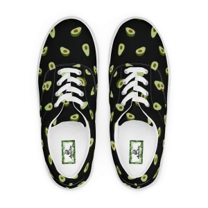 Aloha Tribe Avacado Mens Black Canvas Shoes