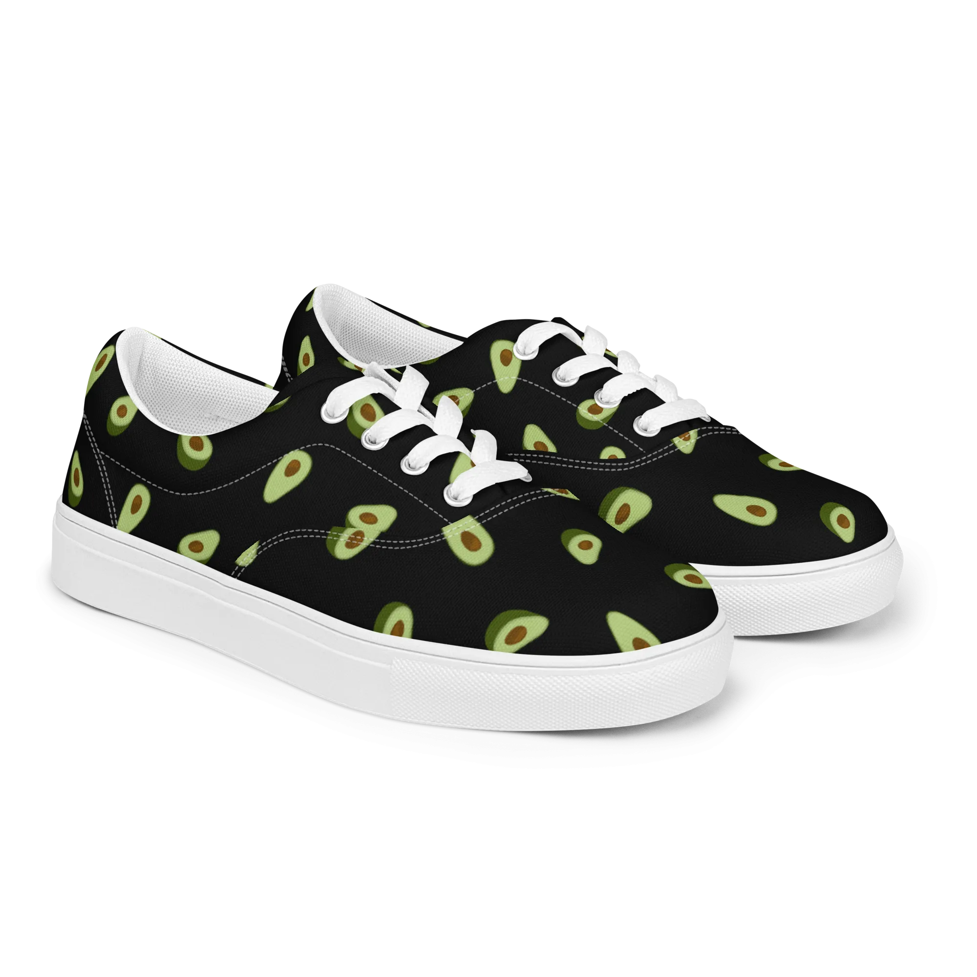 Aloha Tribe Avacado Mens Black Canvas Shoes