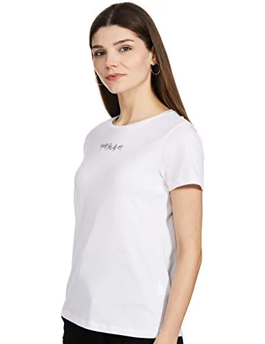 Amazon Brand - Eden & Ivy Women's Regular Work Utility T-Shirt (Pack of 2) (PAG101B_White & Black2 XXL)