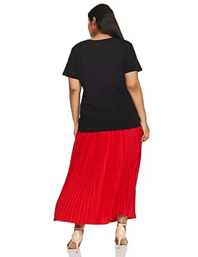 Amazon Brand - Eden & Ivy Women's Regular Work Utility T-Shirt (Pack of 2) (PAG101B_White & Black2 XXL)