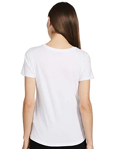 Amazon Brand - Eden & Ivy Women's Regular Work Utility T-Shirt (Pack of 2) (PAG101B_White & Black2 XXL)