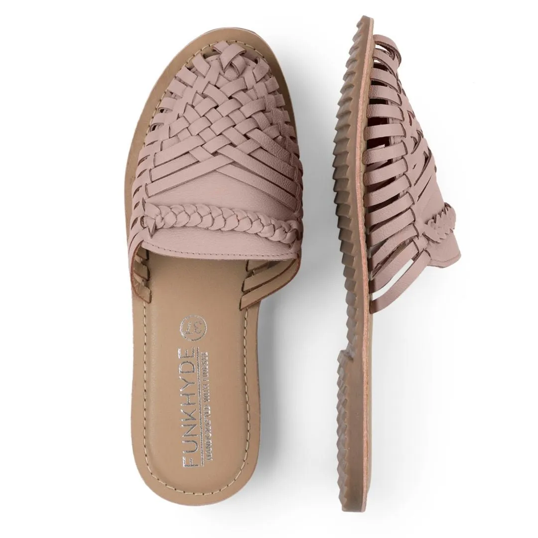 Amurra Baby Pink Huarache Mules