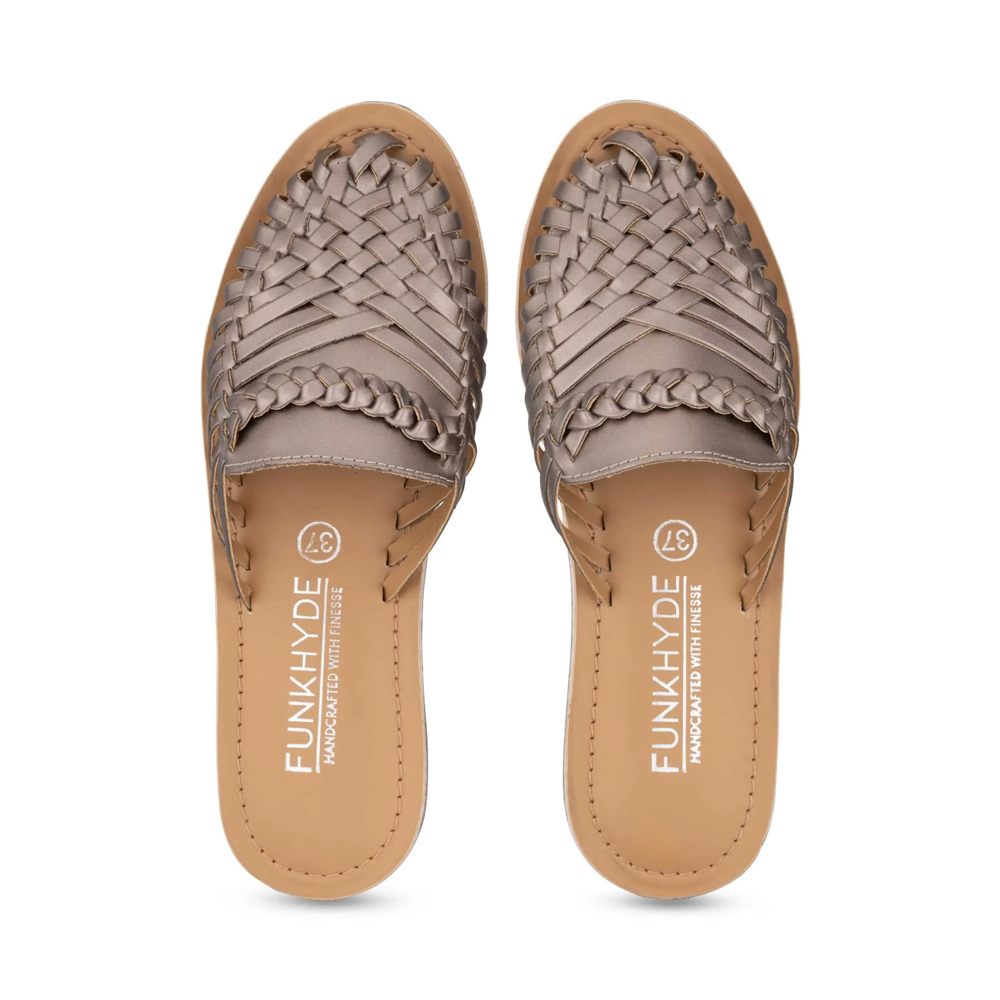 Amurra Gunmetal Huarache Mules