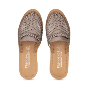 Amurra Gunmetal Huarache Mules
