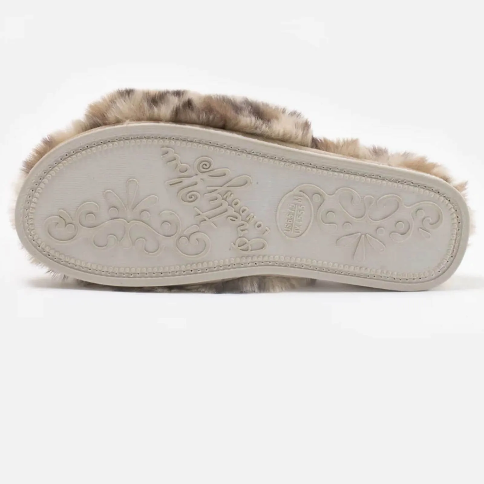 Anya Leopard Design Bow Slippers