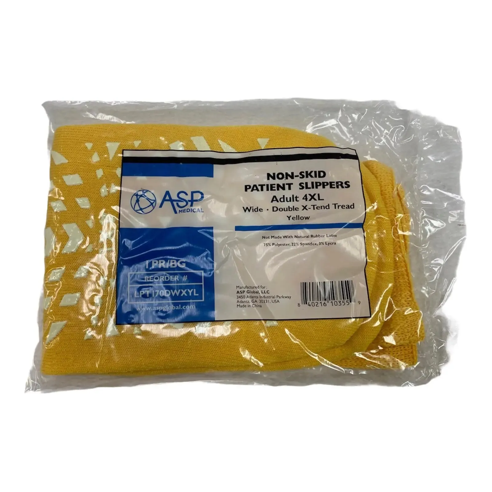 ASP Medical Non-Skid Patient Slippers Adult 4XL | CEM-12