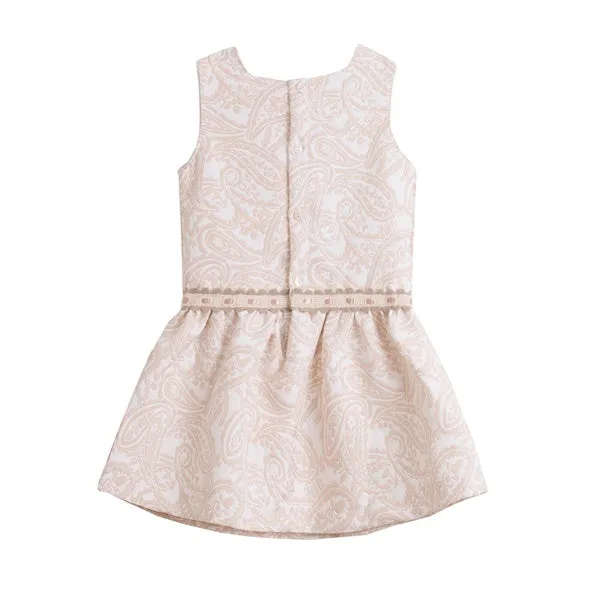 'Aurora' Gold and Ivory Girls Dress