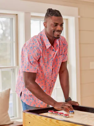 Bali Beach Shirt (pink & blue)