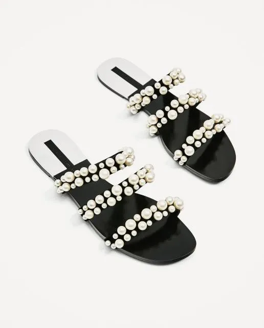 Beach Party Dresses shoes Fulgurant Pearl  Sandals