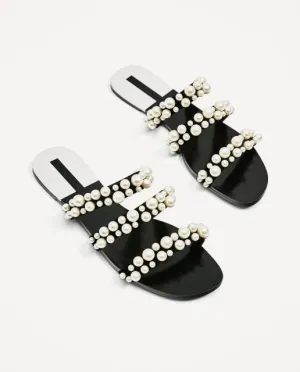 Beach Party Dresses shoes Fulgurant Pearl  Sandals