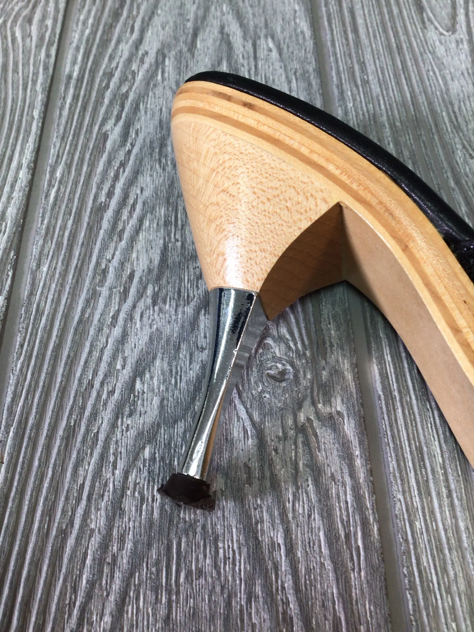 Betsey Johnson Leather Sparkle Mules Size 7