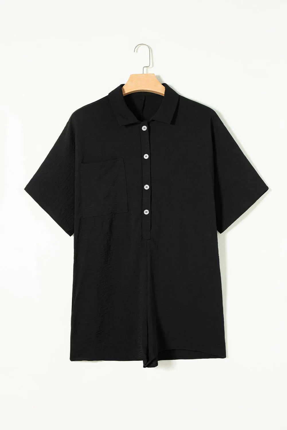 Black Collared Romper