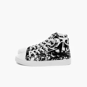 Black High Tops Graffiti Sneakers