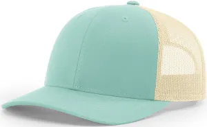 Blank Low Profile Trucker Aruba Blue Birch