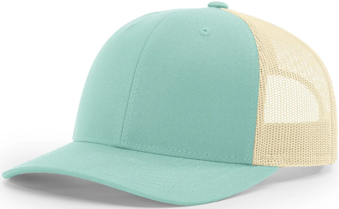 Blank Low Profile Trucker Aruba Blue Birch