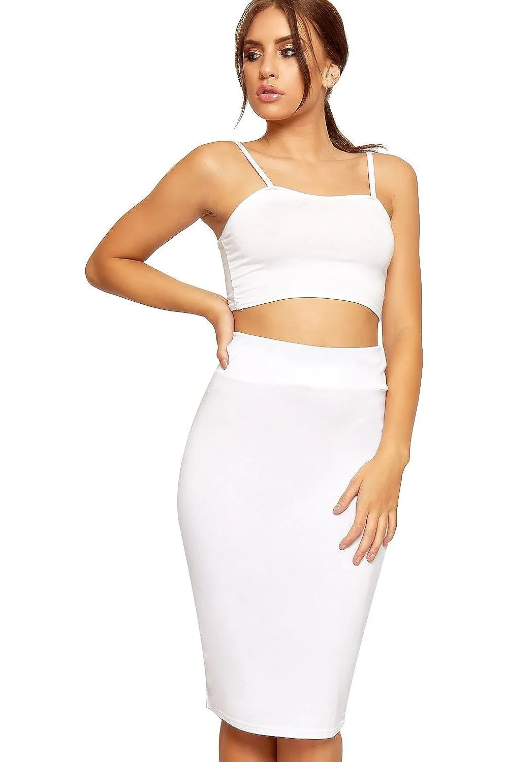 Bodycon Pencil High Waisted Midi Skirt